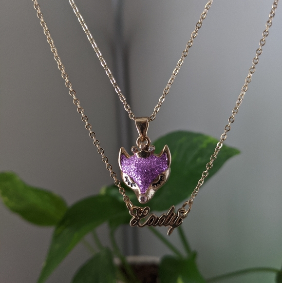 SOLD- Betsey Johnson FOXY LADY Necklace